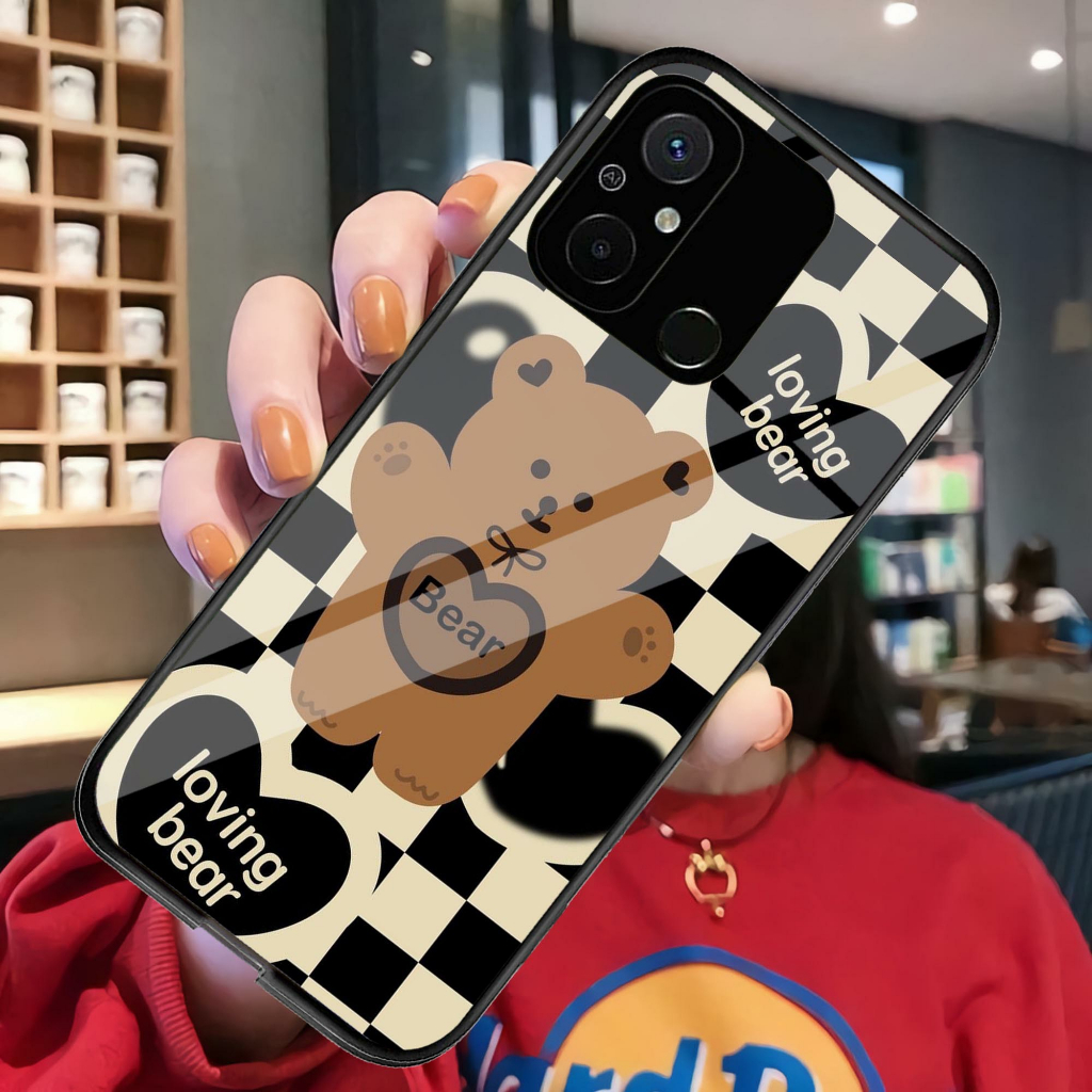 (GC 105) Softcase Kaca Xiaomi Redmi 12C  - Kesing hp Xiaomi Redmi 12C  - Case Cantik Xiaomi Redmi 12