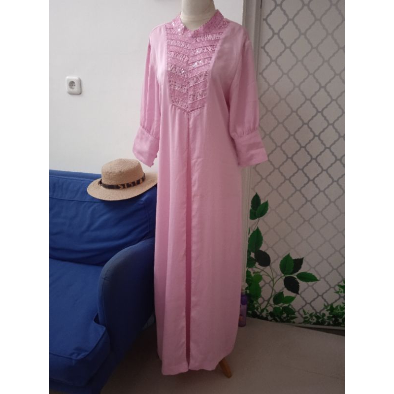 Gamis abaya muslimah brand Shafira long dress