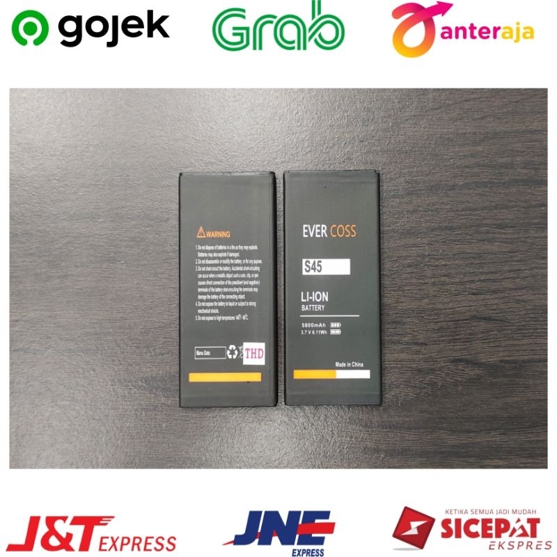 BATERAI / BATRAI / BATRE / BATTERY EVERCOSS S45