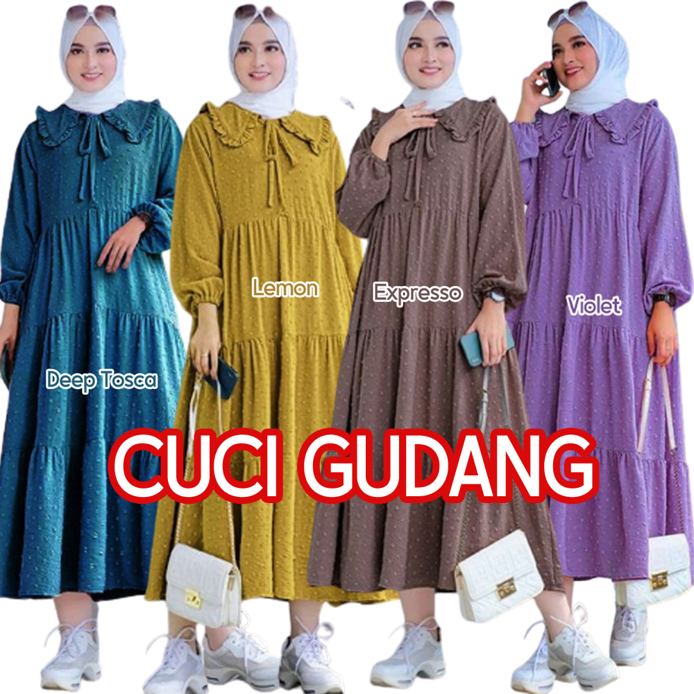 Midi Dress Crinkle Uragiri Premium