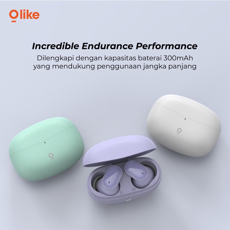 Olike Hero T10F True Wireless Earphone TWS Macaron Long Lasting Battery Garansi 1 Tahun OH-T10F