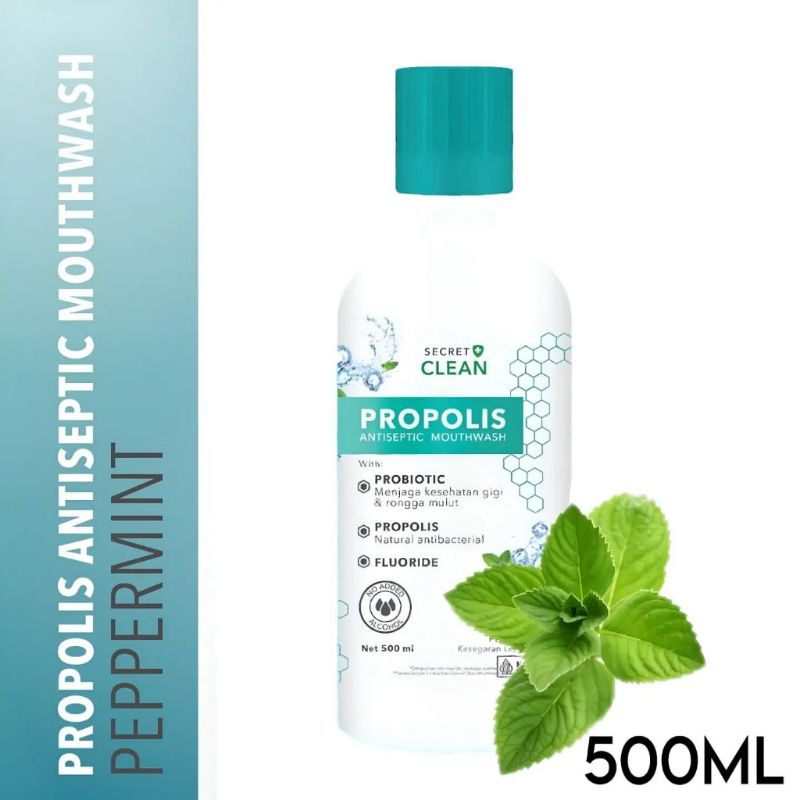 Secret Clean Propolis Antiseptic Mouthwash 500 ML