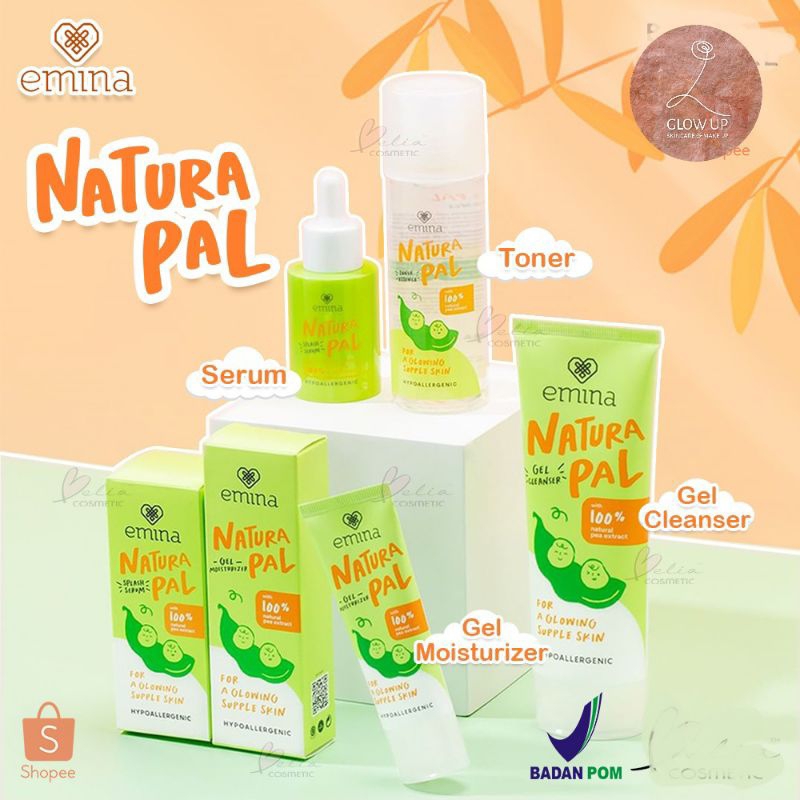 Skincare BPOM EMINA ori Natural Pai Toner Essence | Serum | Gel Cleanser | Gel Moisturizer