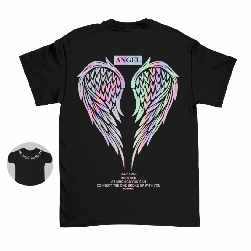 KAOS BAJU ANAK MOTIF ANGEL WINGS SAYAP ABG TANGGUNG