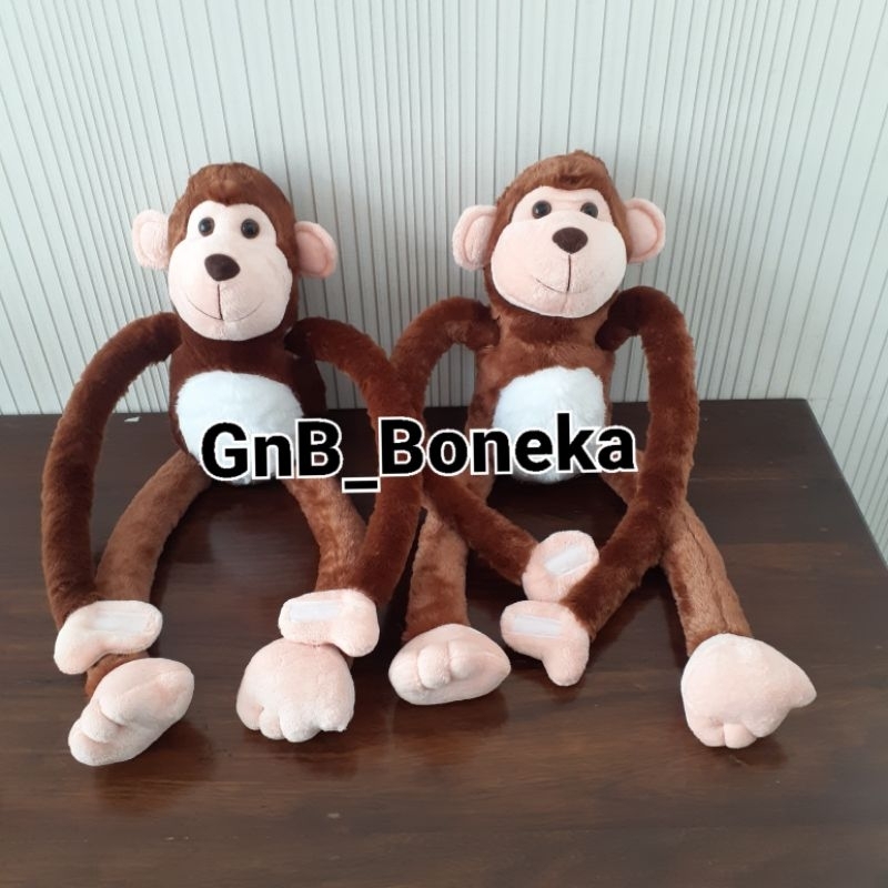 Boneka Binatang Monkey Saki Short n Long , Boneka Monyet Tangan Panjang By Seulgi