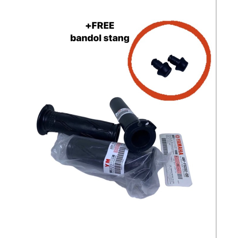 handgrip ori yamaha CKD set selongsong gas free bandol stang