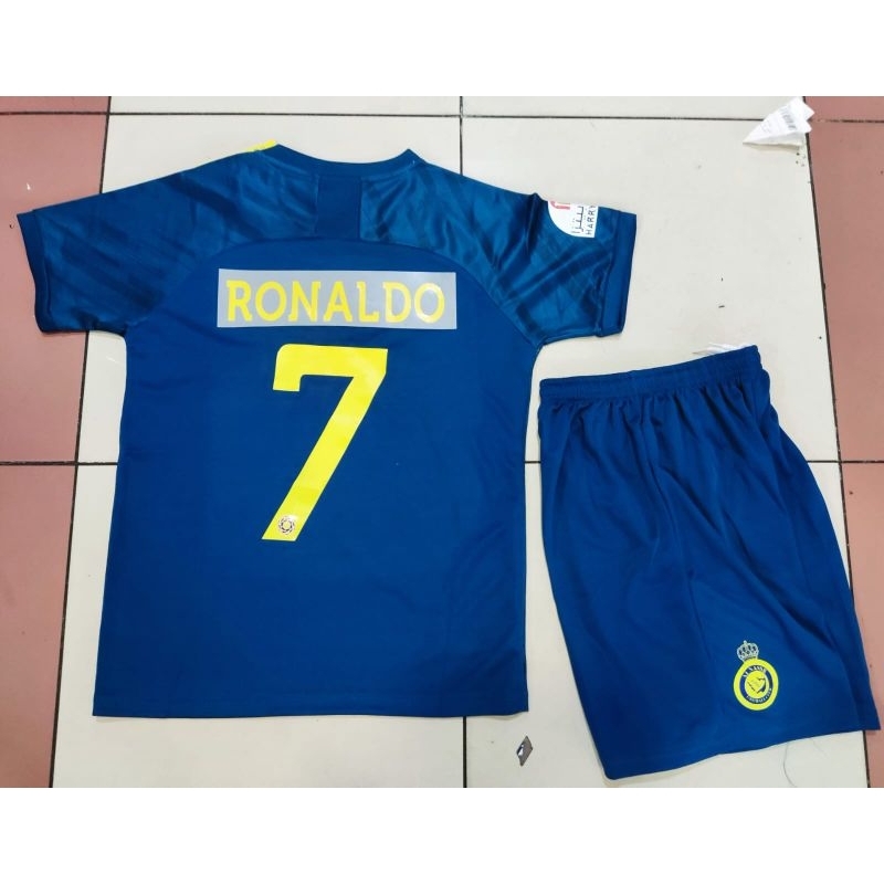 JERSEY BAJU BOLA ANAK AL NASSR AWAY KIDS 2022/2023 GRADE ORI RONALDO