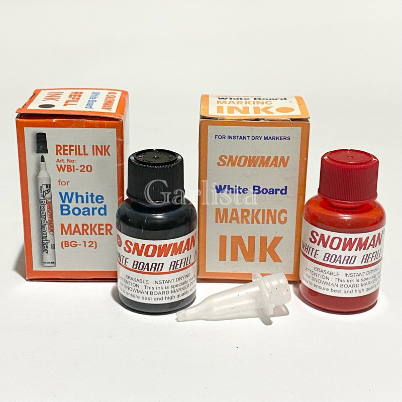 

Isi Tinta Spidol Whiteboard Snowman / Isi Ulang Tinta Spidol Papan Tulis