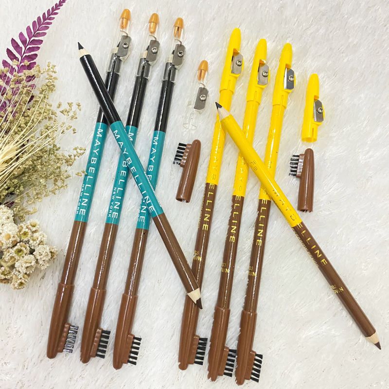 PENSIL ALIS FIT ME MAIBELIN 2IN1 (COKLAT DAN HITAM)
