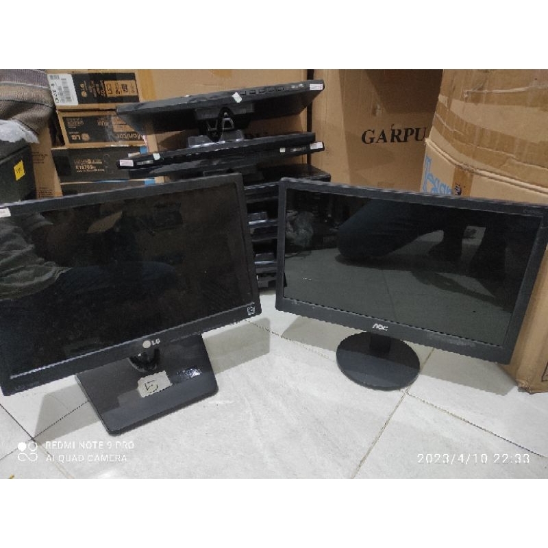 LED monitor 15'6/16" wide LG. ACER. AOC normal dan lkp