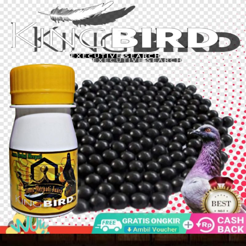 KING BIRD ISI 100 BUTIR JAMU MERPATI JUARA jamu merpati lomba meepati tinggi merpati kolong merpati 