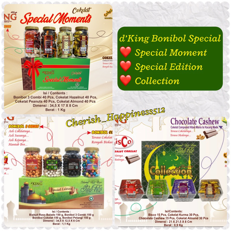 1 Kotak 4 Toples D'KING Bonibol Special Moments, Special Edition &amp; Bonibol Collection