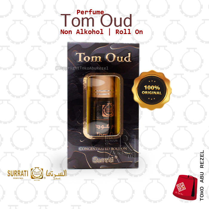 SURRATI TOM OUD ROLL ON 6ML | Parfum Surrati | Non Alkohol |  Surrati Perfumes| Original Product | Surrati Factory Holly Makkah KSA