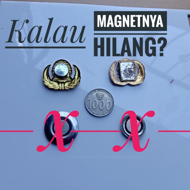 JANGAN PANIK, BILA MAGNET BELAKANG PIN KORPRI HILANG