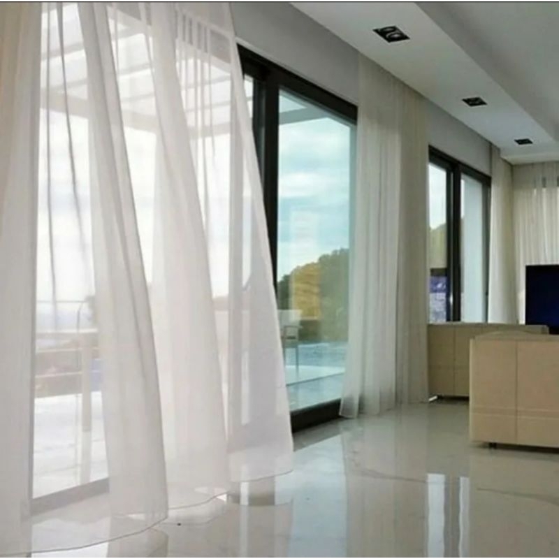 Gorden Vitrase Polos Gorden Jendela Daleman Gorden Aesthetik Termurah