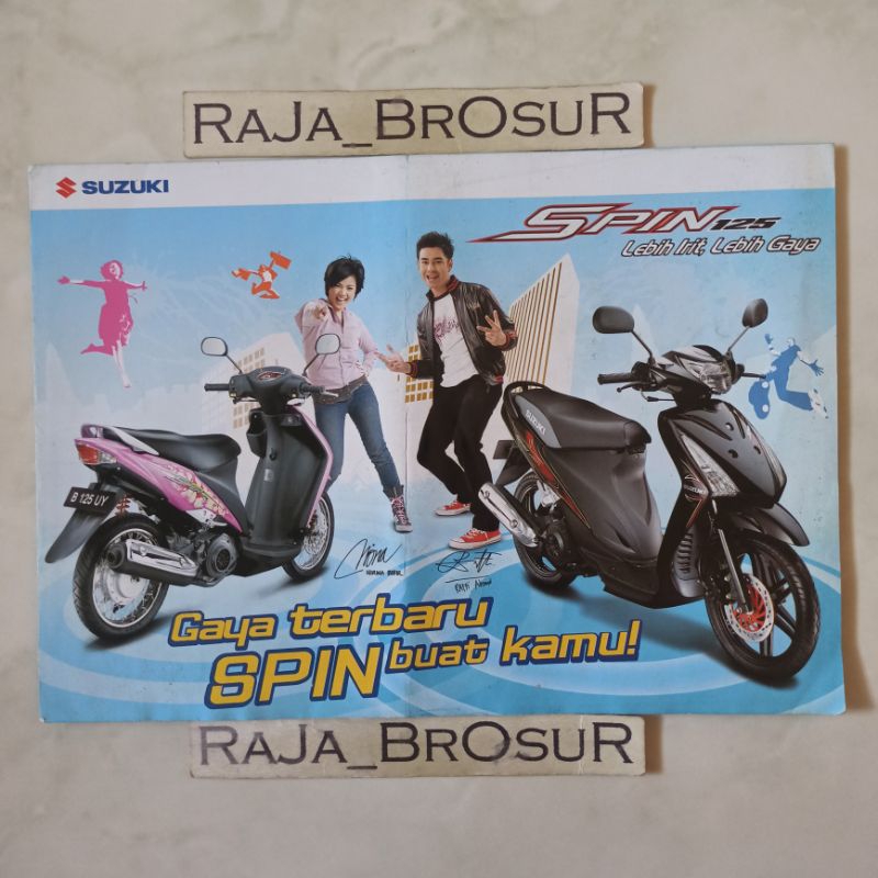 Poster brosur katalog leaflet Suzuki Spin/Spin125/Spin 125 SR 2007-2008