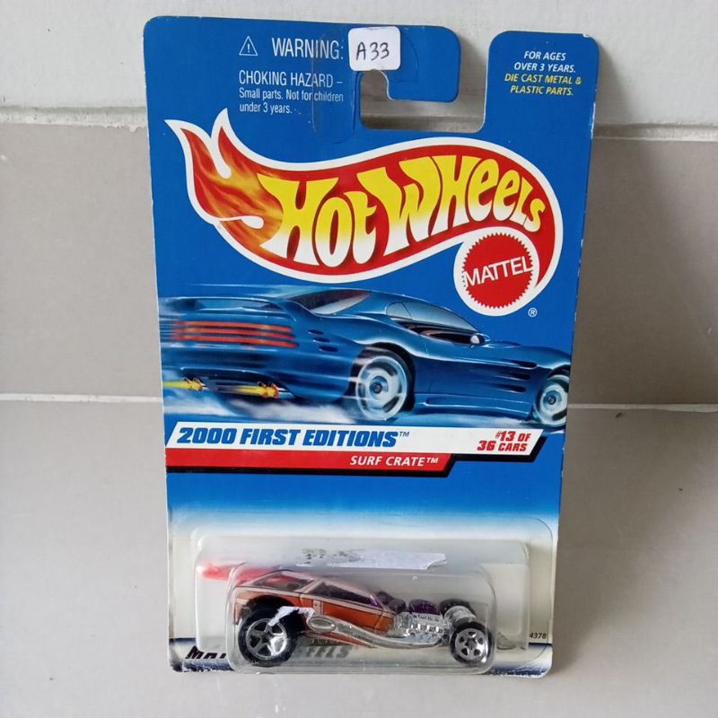 surf crate hotwheels first ed