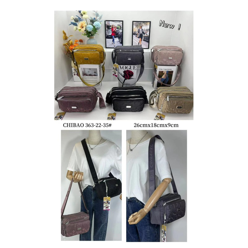 CB363-22-35 TAS SELEMPANG WANITA IMPORT CHIBAO