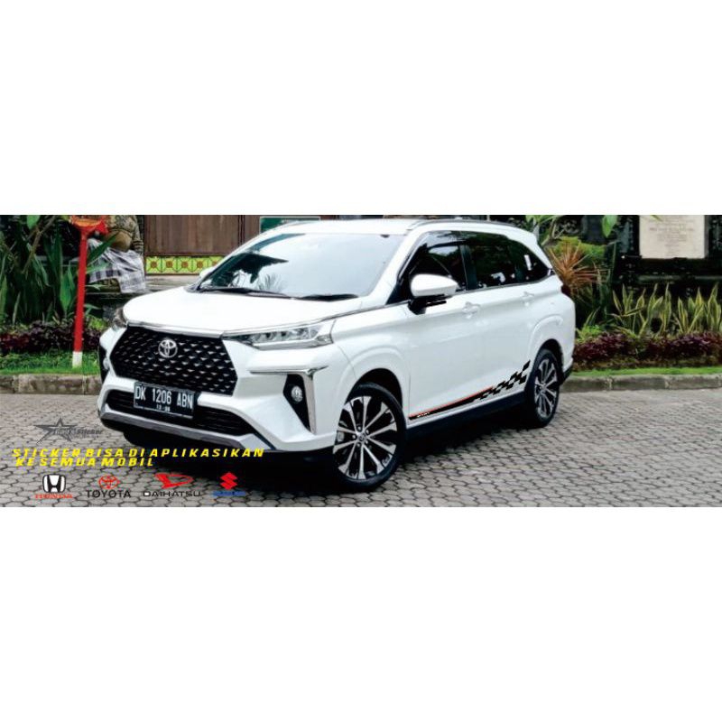 STICKER STIKER LIS SAMPING STIKER MOBIL TOYOTA ALL NEW VELOZ XENIA INOVA VENTURER SEMUA TIPE MOBIL