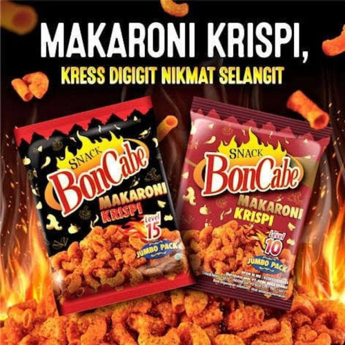 

Snack BonCabe Makaroni Krispi Level 10 dan 15 27 gram