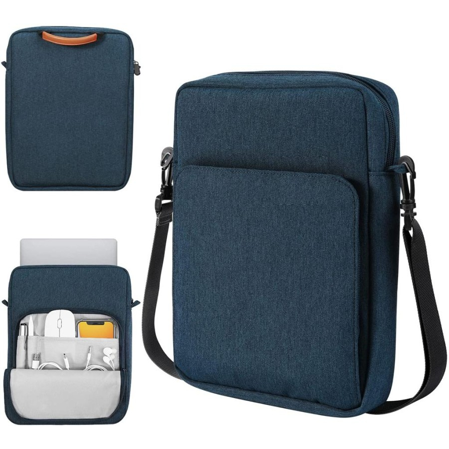 Tas Laptop Tablet iPad Sleeve Shoulder Protective Case 13 14 inch- abu