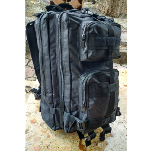 Tas Ransel Tactical 3P Outdoor Military Backpack Multicam Black Import