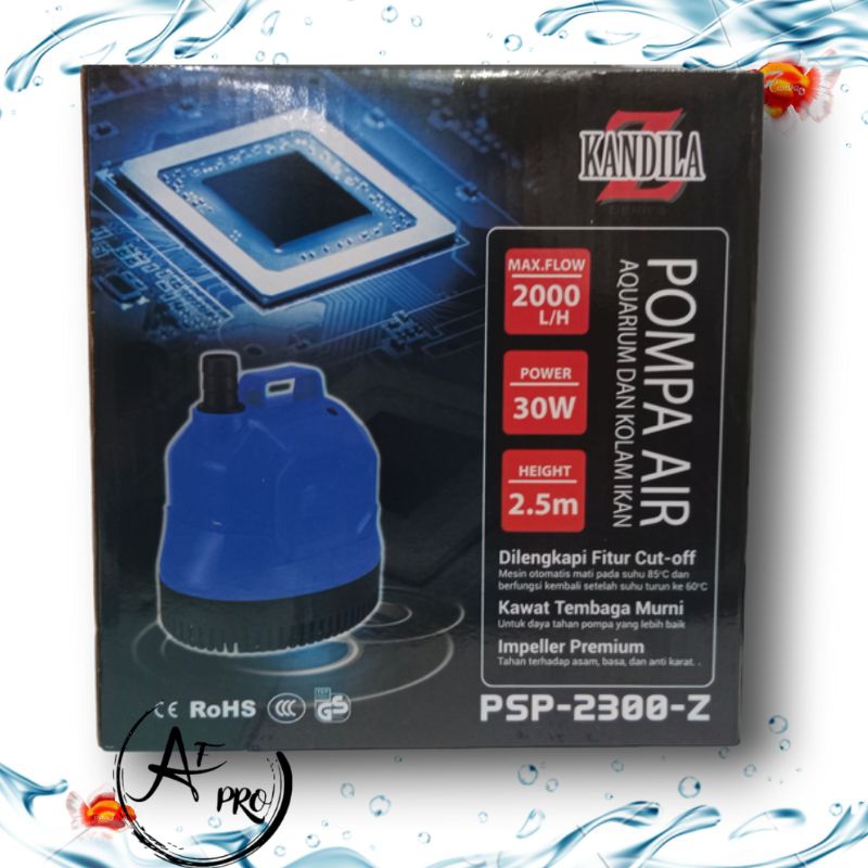 Pompa Kolam Aquarium Air Mancur Hidroponik KANDILA PSP 2300 Z