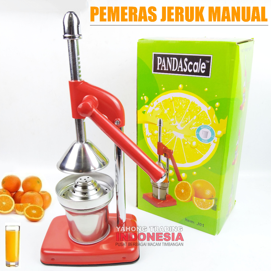 Alat Pemeras Jeruk Manual Press Buah Pembuat Jus Stainless PANDA SCALE