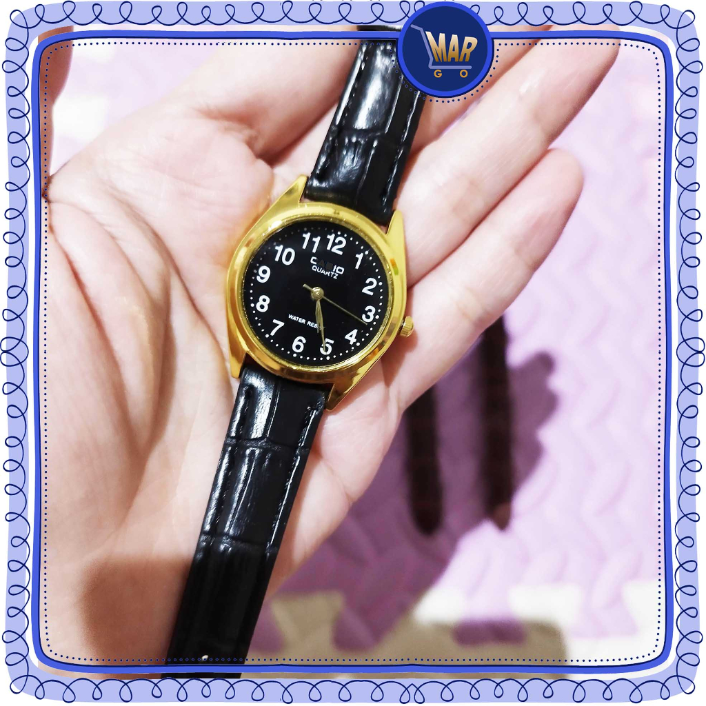 jam tangan bulat gold jam wanita jam tali kulit jam kulit jam loreng jam tangan kecil