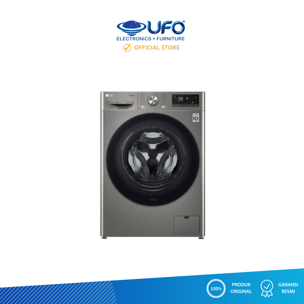 LG FV1411S4PN MESIN CUCI FRONT LOADING 11 KG