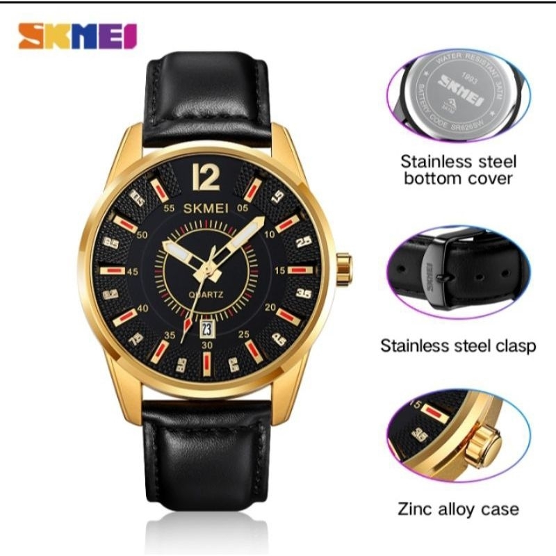 Jam Skmei 1993 bergaransi free gift box