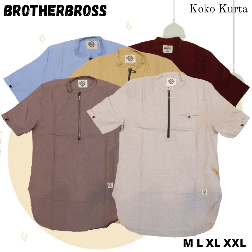 BROTHER BROSS Koko Kurta Pria Tangan Pendek 783