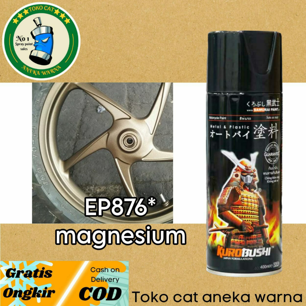 SAMURAI PAINT EP876* MAGNESIUM CAT SEMPROT SPRAY PAINT PILOX PILOK