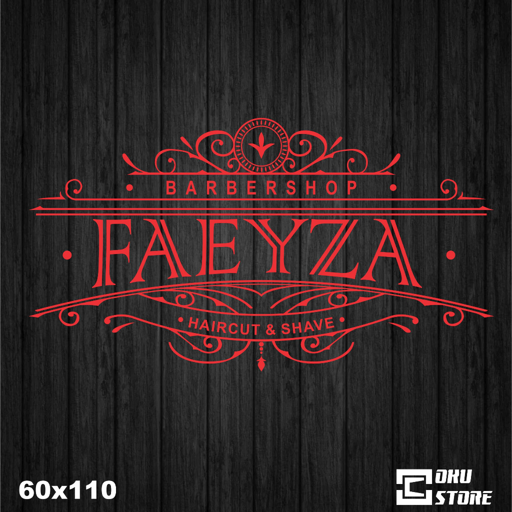 Custom Sticker  FAEYZA BARBERSHOP