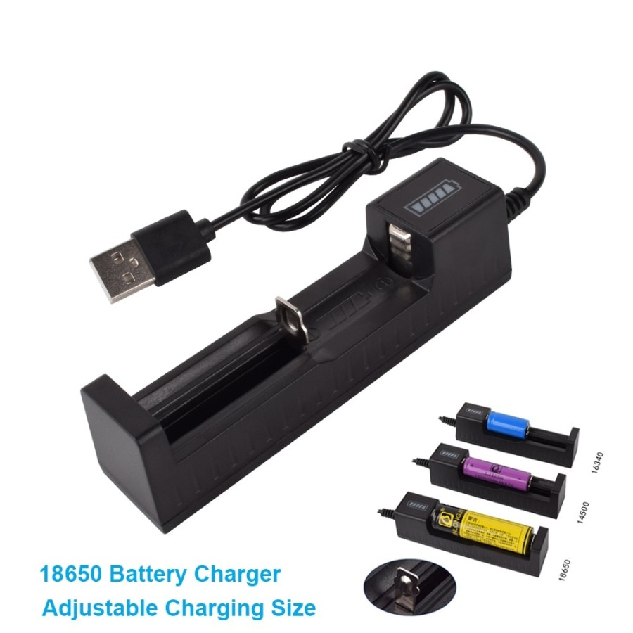 Charger Baterai USB Universal Full Self Stop 1Slot Termurah