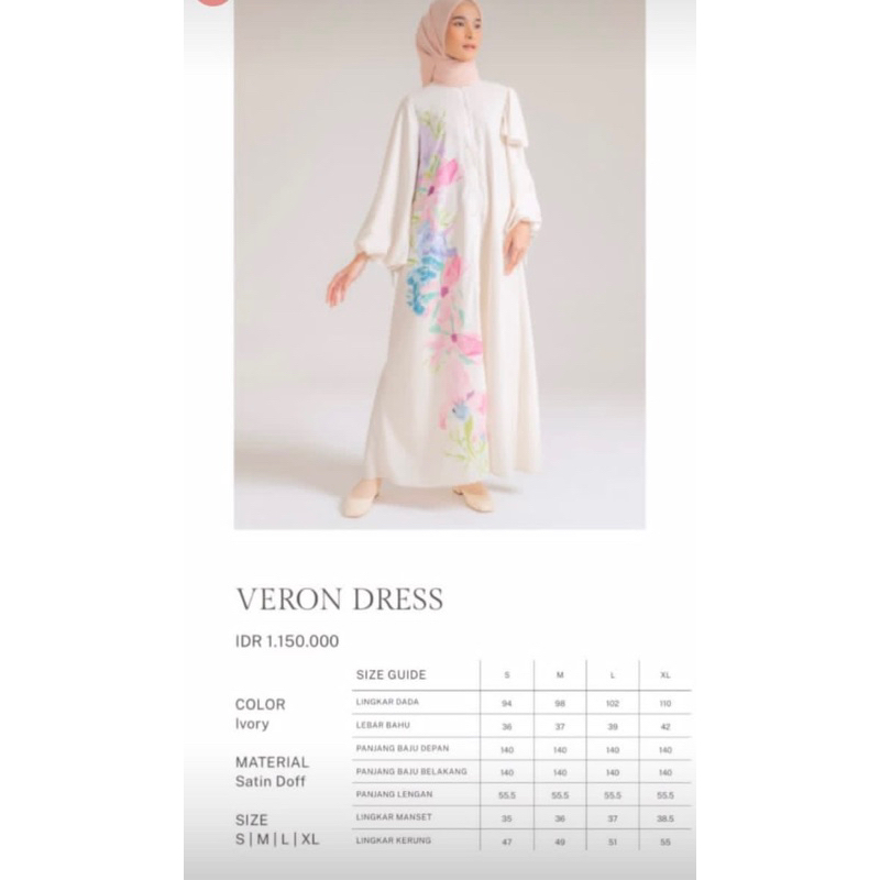 New Ria Miranda Veron dress