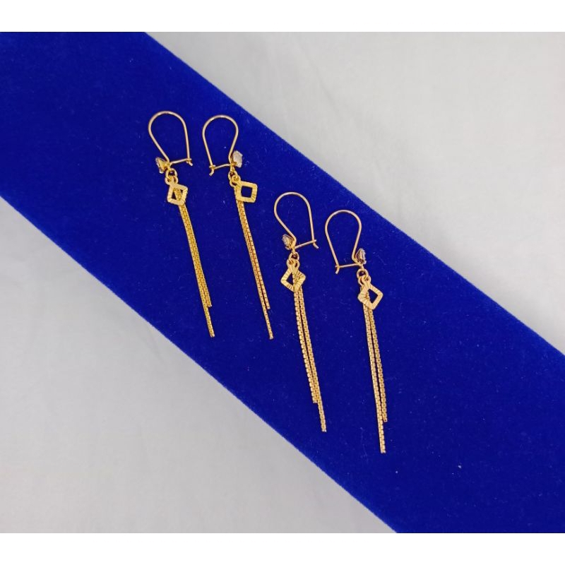 anting kait mp 1 + itali santa 2 + daun,love ,wajik/ anting kait perak asli silver 925 lapis emas/ anting fashion terbaru