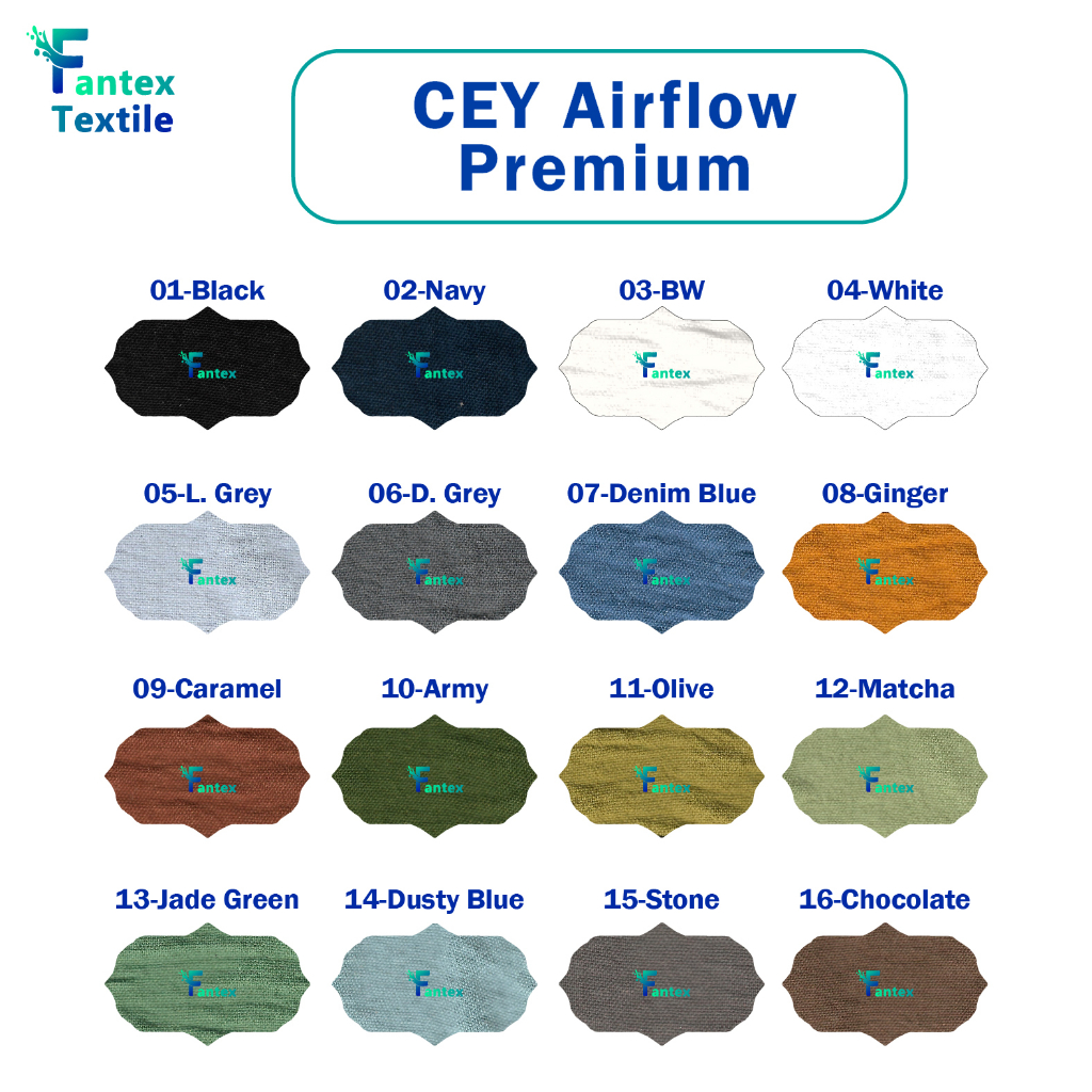 (HARGA PER 50 CM) Kain CEY Airflow Premium Crinkle per 0,5 m Cringkel per 50 cm 1/2 m meter