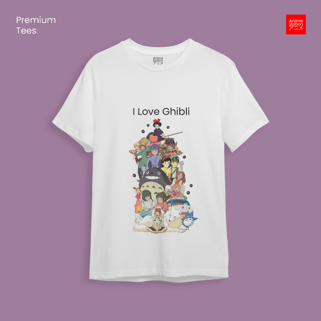 Tshirt Dunia Ghibli - Kaos Studio Ghibli Unisex