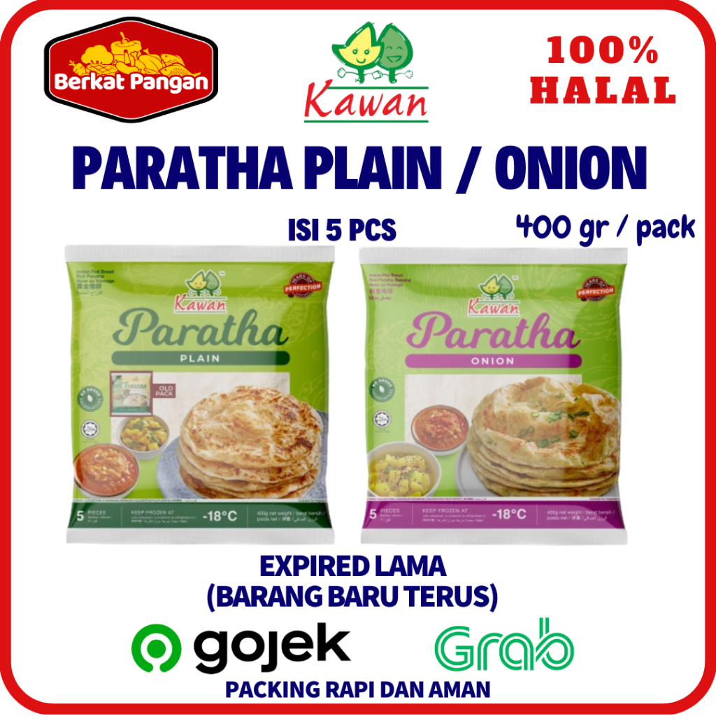 KAWAN FOOD Paratha Plain / Onion 400gr