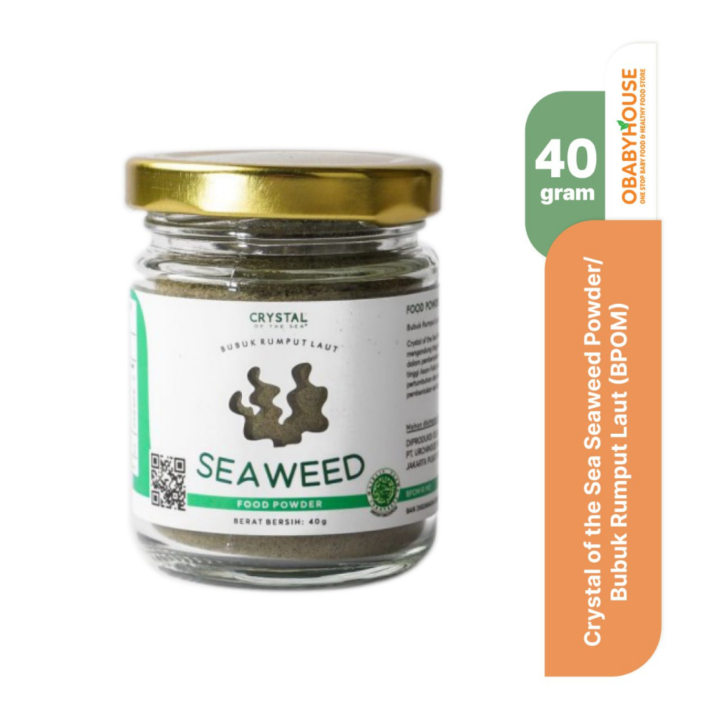 

Crystal of the Sea Seaweed Powder / Bubuk Rumput Laut 40 gr (BPOM Certified)
