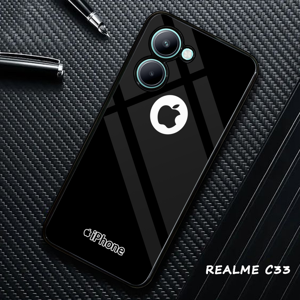 Case REALME C33 C1 C2 C3 2 PRO F9  Case Hp Premium Glossy Luster Casing [ Appl ] Casing Hp Aesthetic