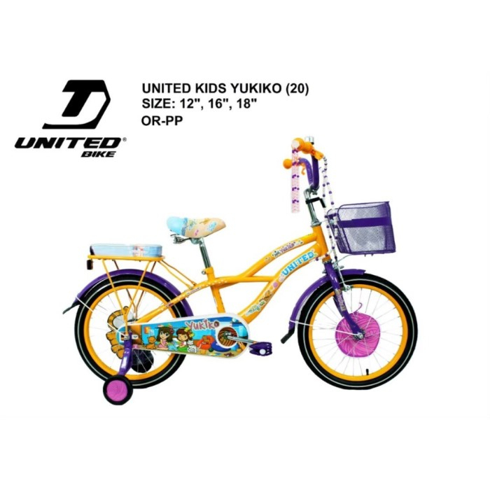 Sepeda United Mini Yukiko Sepeda Anak Perempuan sepeda anak lcewek - onlinepratama88