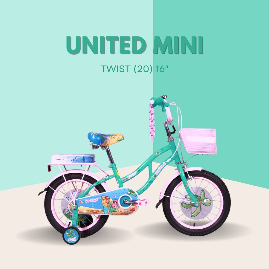 Sepeda United Mini Twist Sepeda Anak Perempuan sepeda anak cewek sepeda anak perempuan - Onlinepratama88