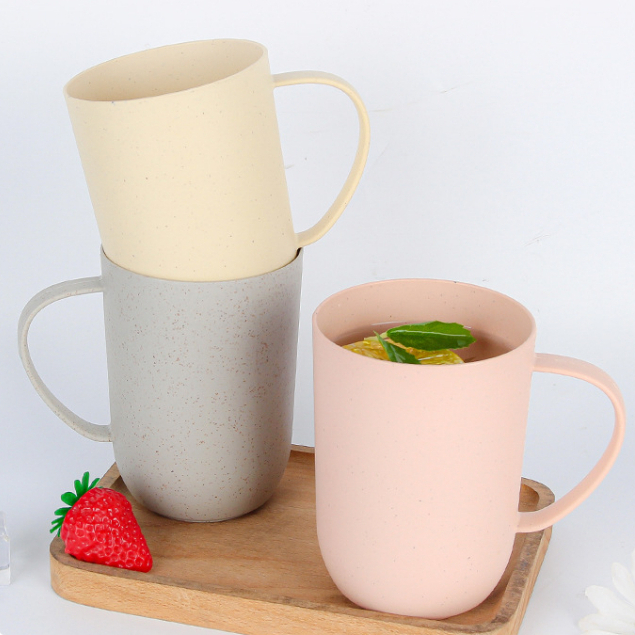 Straw  Mug Cangkir /Gelas Gandum Kokoh / BPA Free /Wheat Straw Environmental Protection Cup