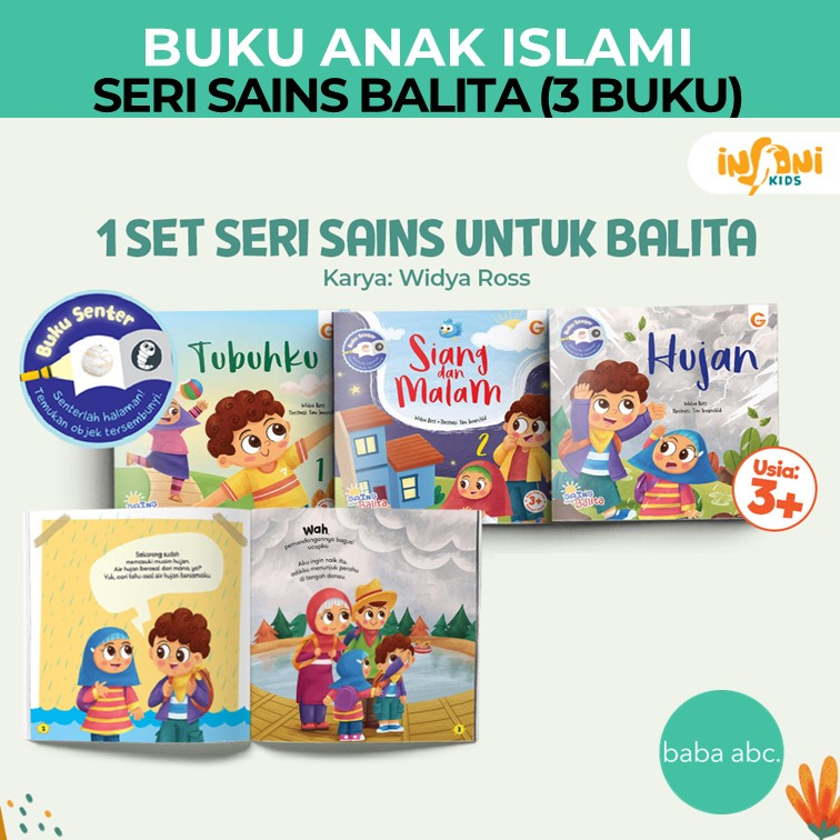 Buku Anak Islami Gema Insani Kids Seri Sains Balita 1 Set (3 Buku)