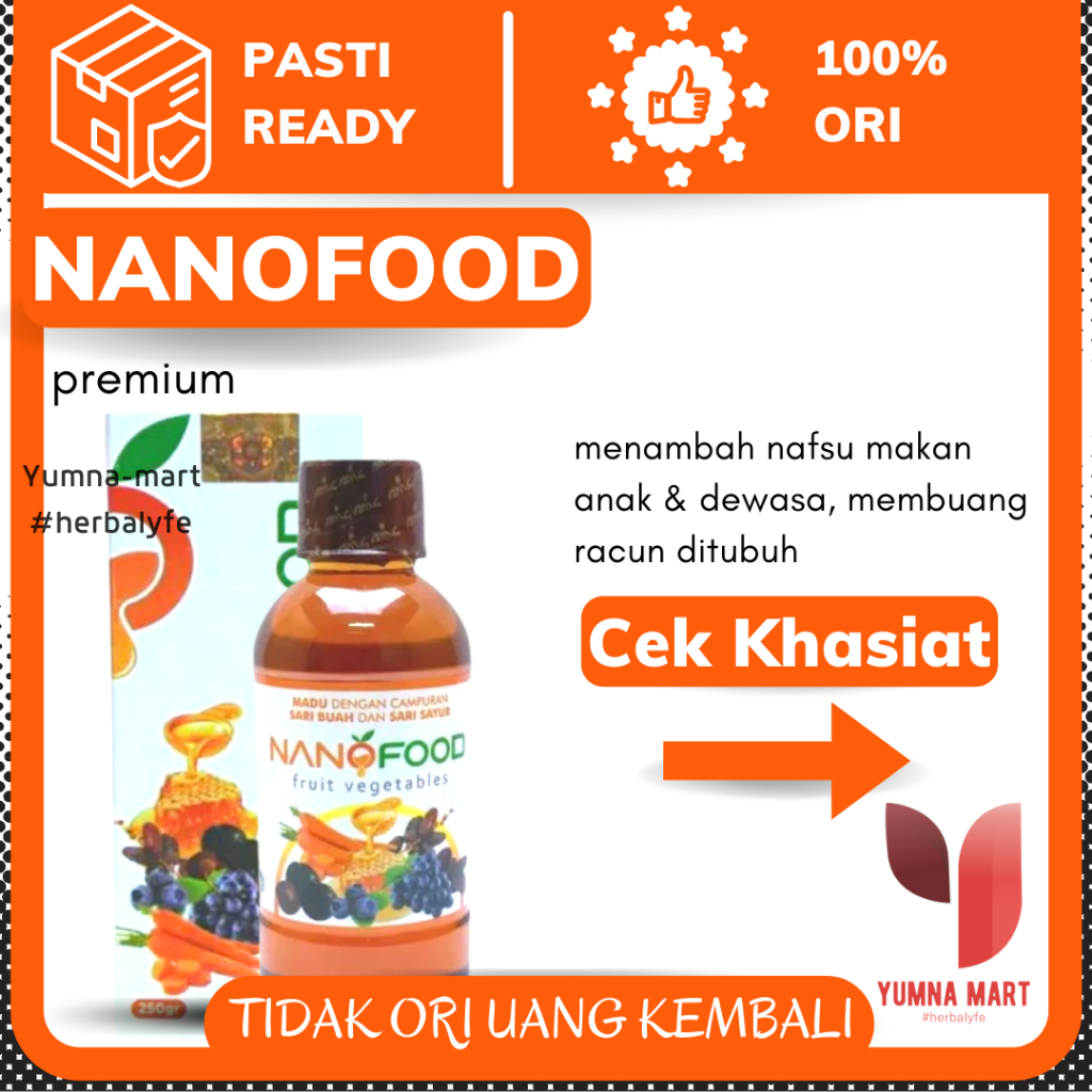Nanofood Nano Food Kids Madu Herbal Anak - Suplemen & Multivitamin Alami