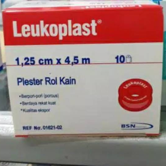 Leukoplast 1.25cm x 4,5 m/ Plester Leukoplast / Plester Kain 1,25 cm - Eceran