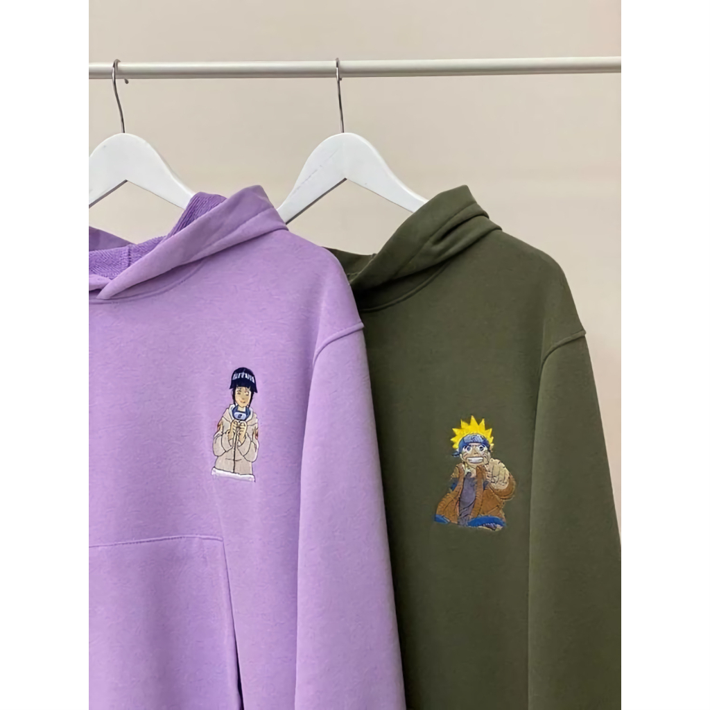 Hoodie Couple Wibu Naruto x Hinata Chibi Anime Manga