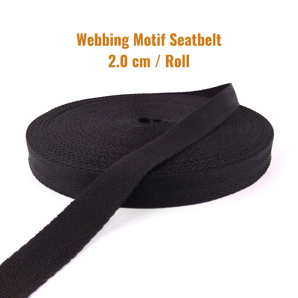 Tali Webbing / Bisban Tas Motif Seatbelt 2.0 cm